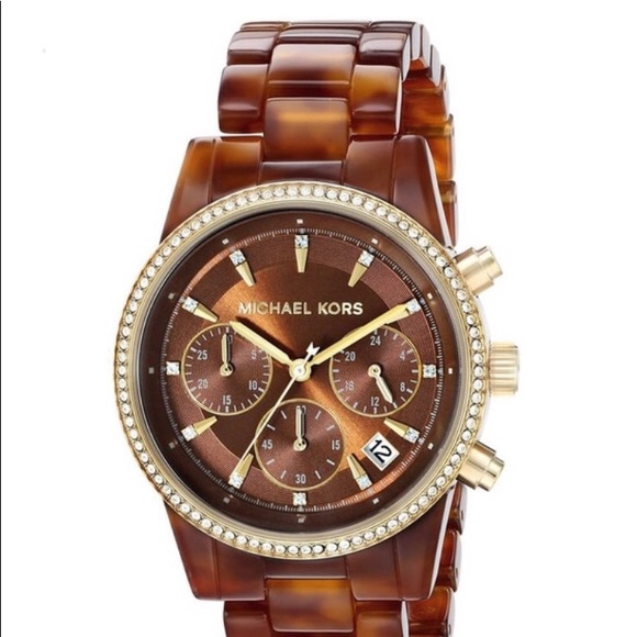 Michael Kors Ritz Tortoise Shell watch - Picture 3 of 3